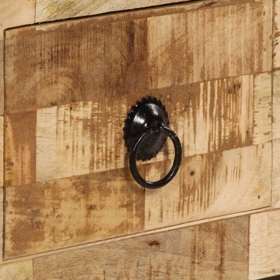 Salontafel 80X40X35 Cm Massief Mangohout Bruin