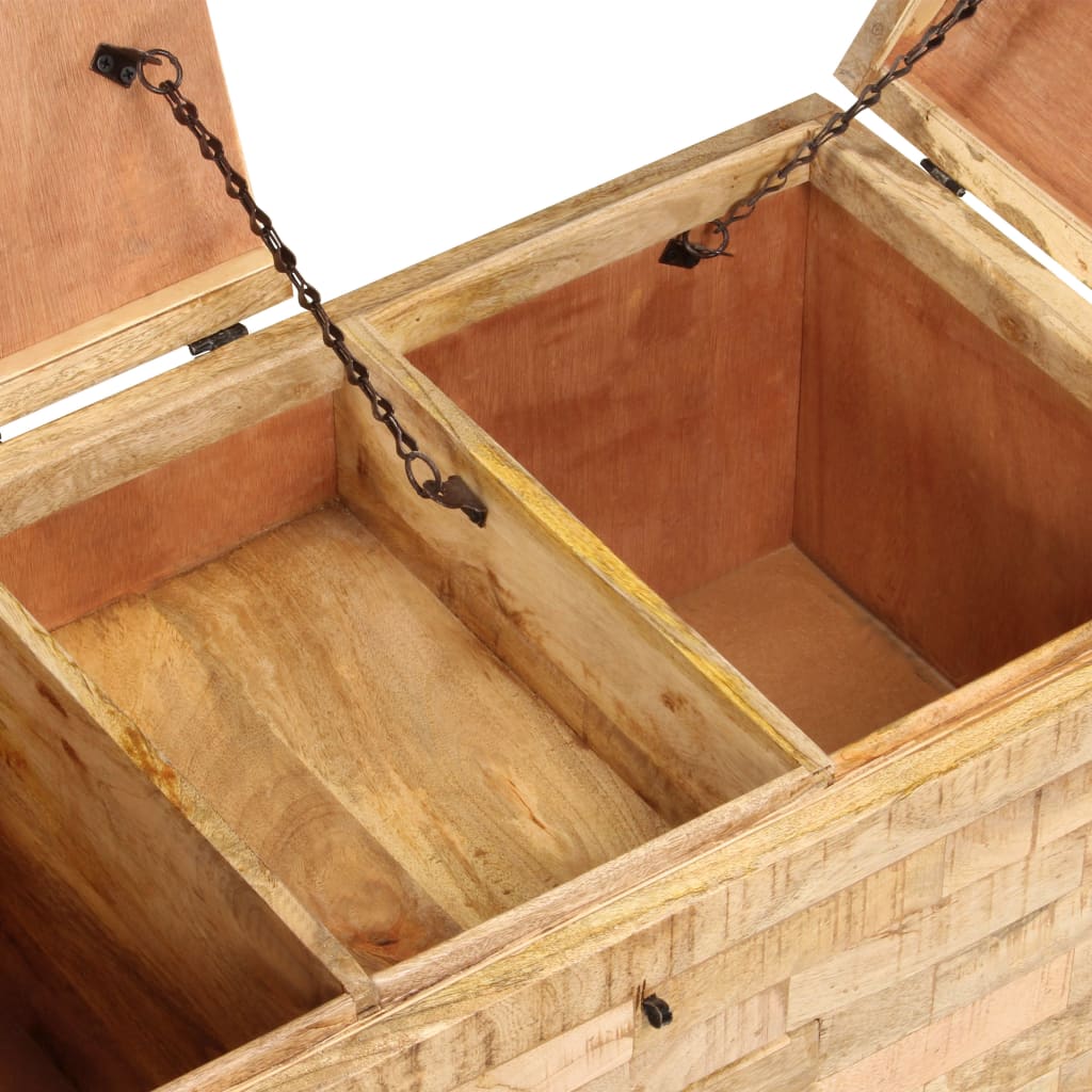 Salontafel 80X40X35 Cm Massief Mangohout Bruin