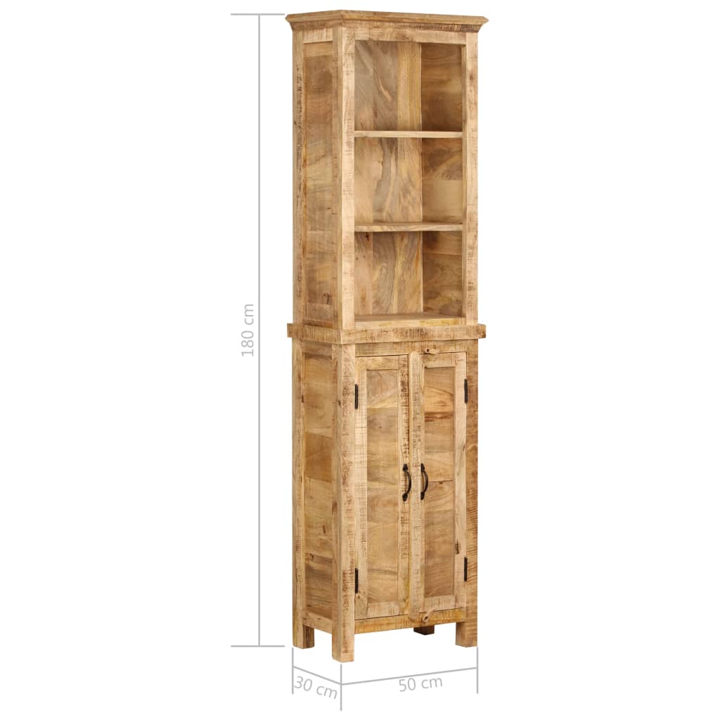 Boekenkast 50x30x180 cm massief mangohout