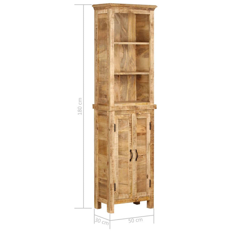 Boekenkast 50x30x180 cm massief mangohout