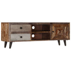 TV stand 118x30x40 cm solid mango wood