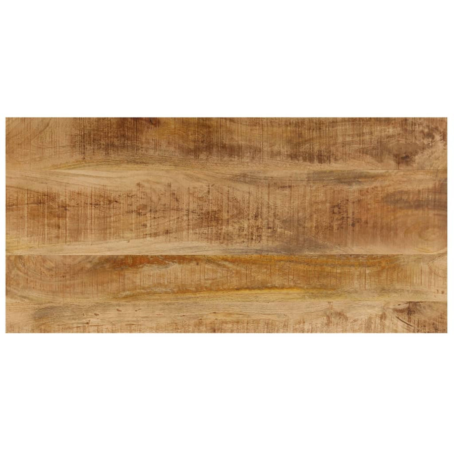 Salontafel 00X50X35 Cm Massief Mangohout En Staal Massief mangohout (zwarte poten)