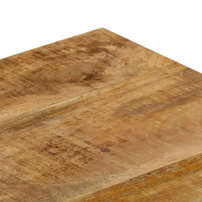 Salontafel 00X50X35 Cm Massief Mangohout En Staal Massief mangohout (zwarte poten)