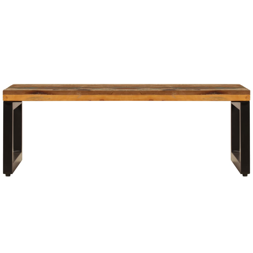 Salontafel 00X50X35 Cm En Staal massief gerecycled hout