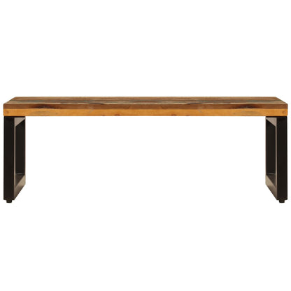 Salontafel 00X50X35 Cm En Staal massief gerecycled hout