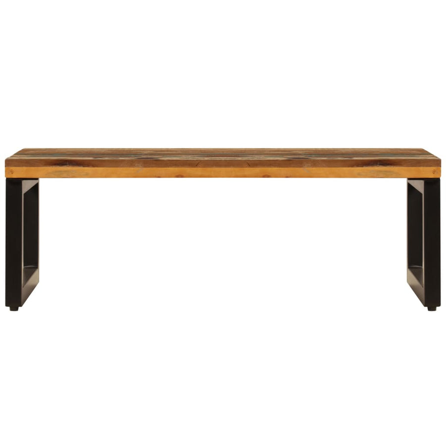 Salontafel 00X50X35 Cm En Staal massief gerecycled hout
