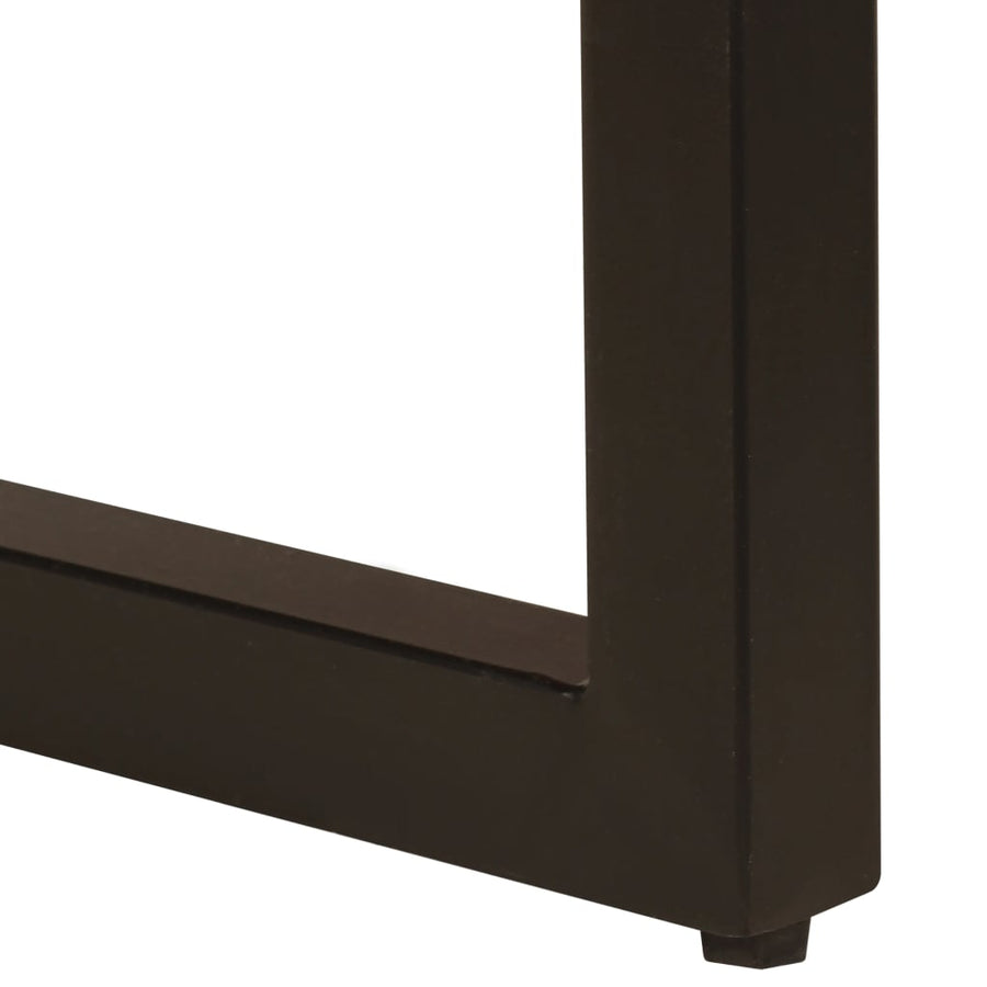 Salontafel 00X50X35 Cm En Staal massief gerecycled hout