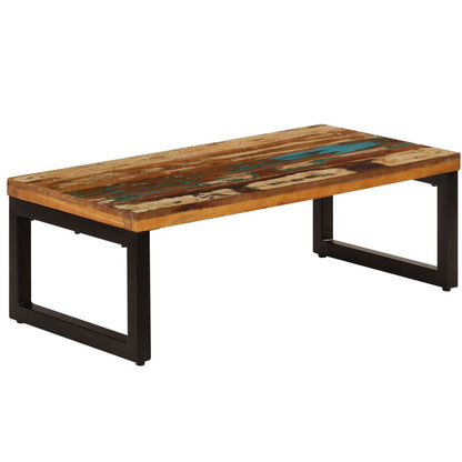 Salontafel 00X50X35 Cm En Staal massief gerecycled hout