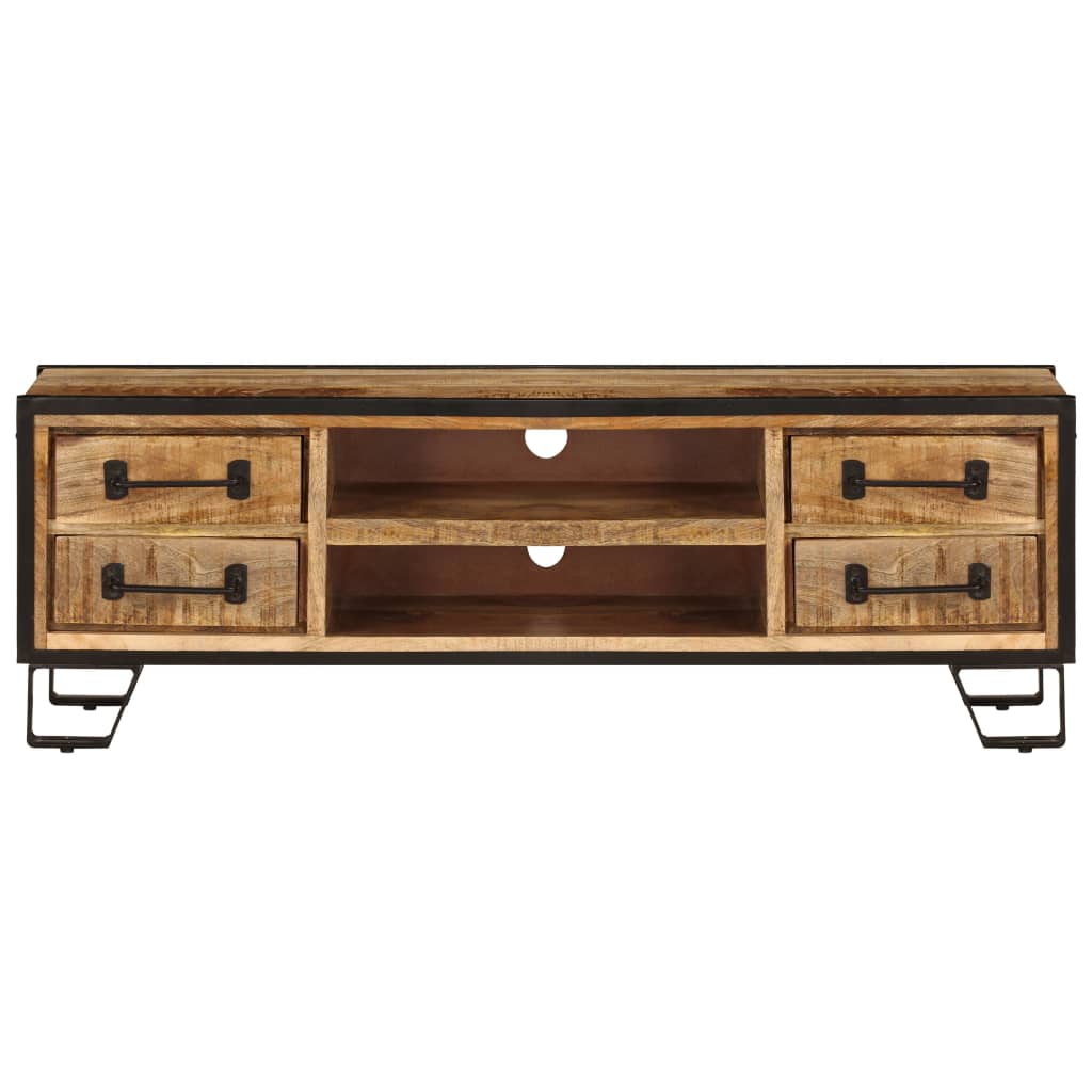 Tv-Meubel Met Lades 120X30X40 Cm Massief Mangohout