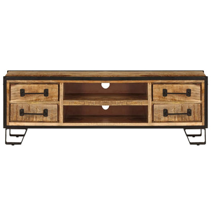 Tv-Meubel Met Lades 120X30X40 Cm Massief Mangohout