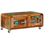 Coffee table 85x55x40 cm solid reclaimed wood