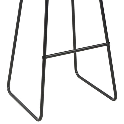 Barstoelen Kunstleer 2 Zwart en bruin