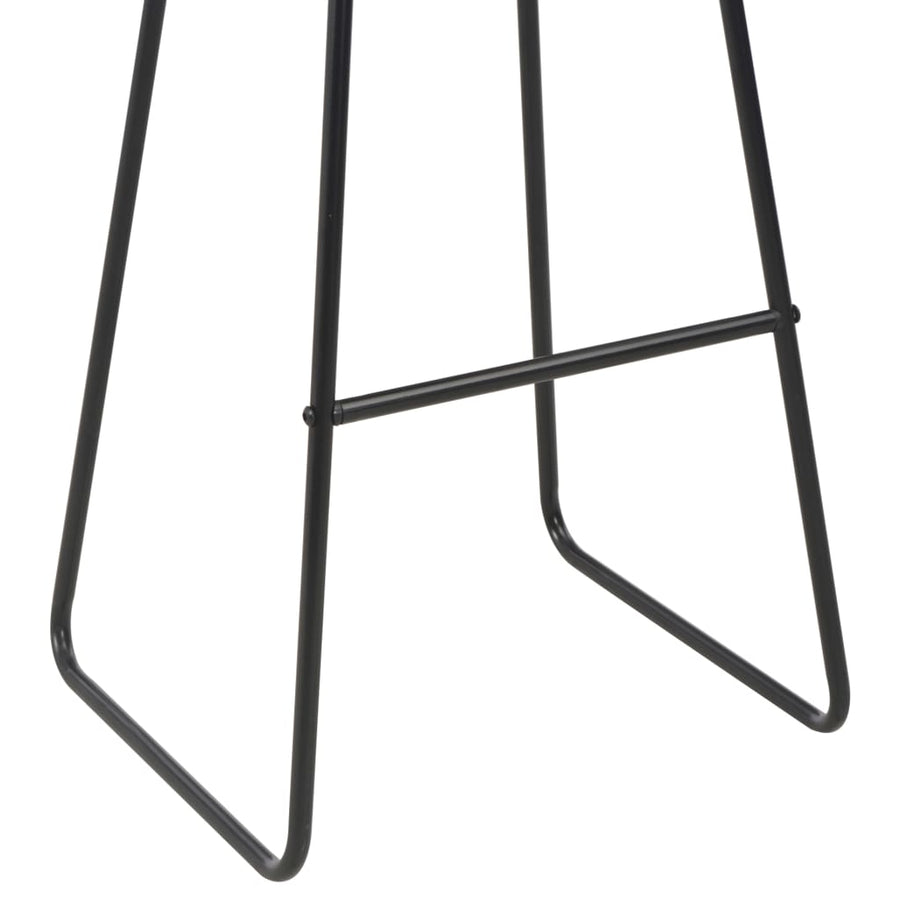 Barstoelen Kunstleer 2 Zwart en bruin