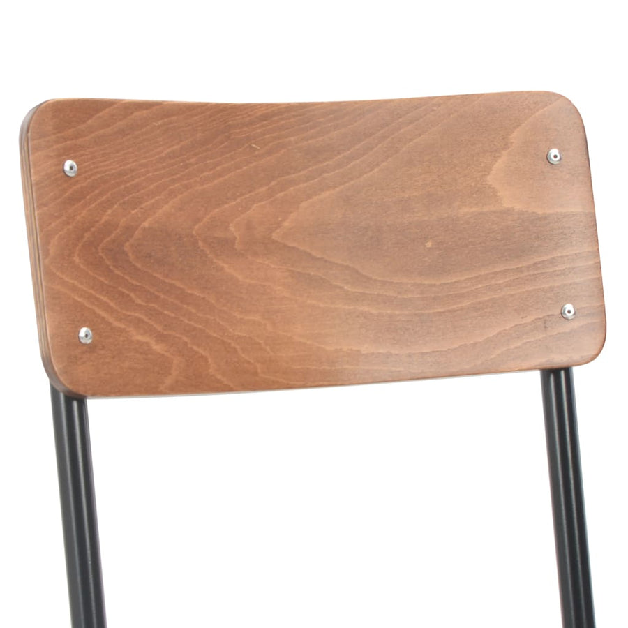 Eetkamerstoelen Massief Multiplex Staal 4