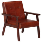 Fauteuil Echt Leer Bruin