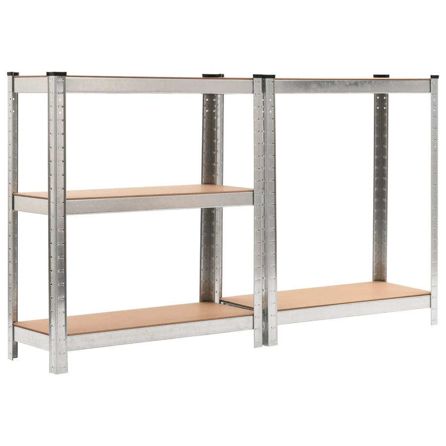 Opbergrek 5-Laags Staal En Bewerkt Hout Kleurig Zilver 3