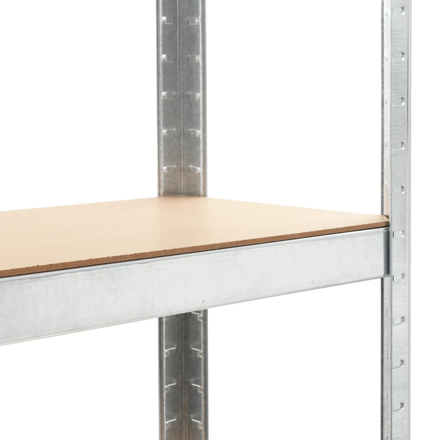Opbergrek 5-Laags Staal En Bewerkt Hout Kleurig Zilver 3