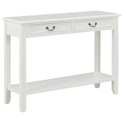 Wandtafel 110x35x80 cm hout wit MDF
