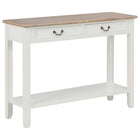 Wandtafel 110x35x80 cm hout wit
