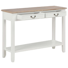 Wandtafel 0X35X80 Cm Hout Wit en bruin