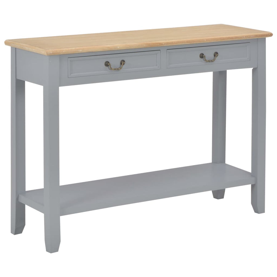 Wandtafel 0X35X80 Cm Hout Grijs