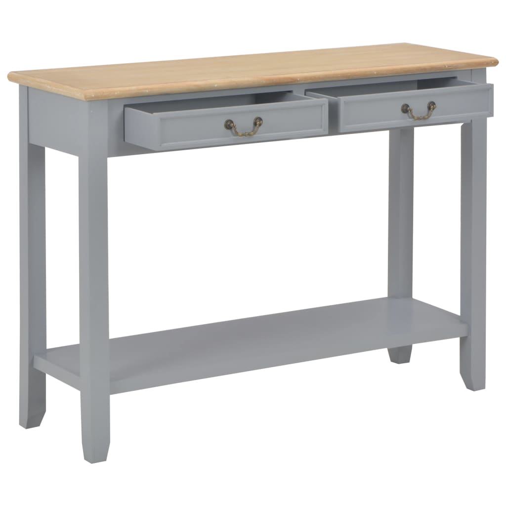 Wandtafel 0X35X80 Cm Hout Grijs