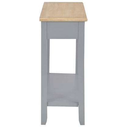 Wandtafel 0X35X80 Cm Hout Grijs