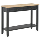 Console table 110x35x80 cm wood black