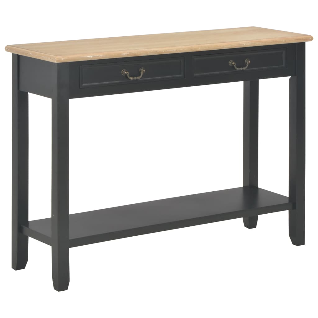 Wandtafel 110X35X80 Cm Hout Zwart