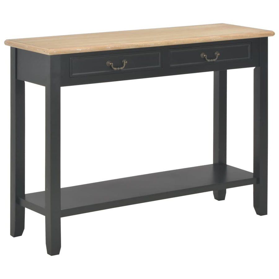 Wandtafel 110X35X80 Cm Hout Zwart