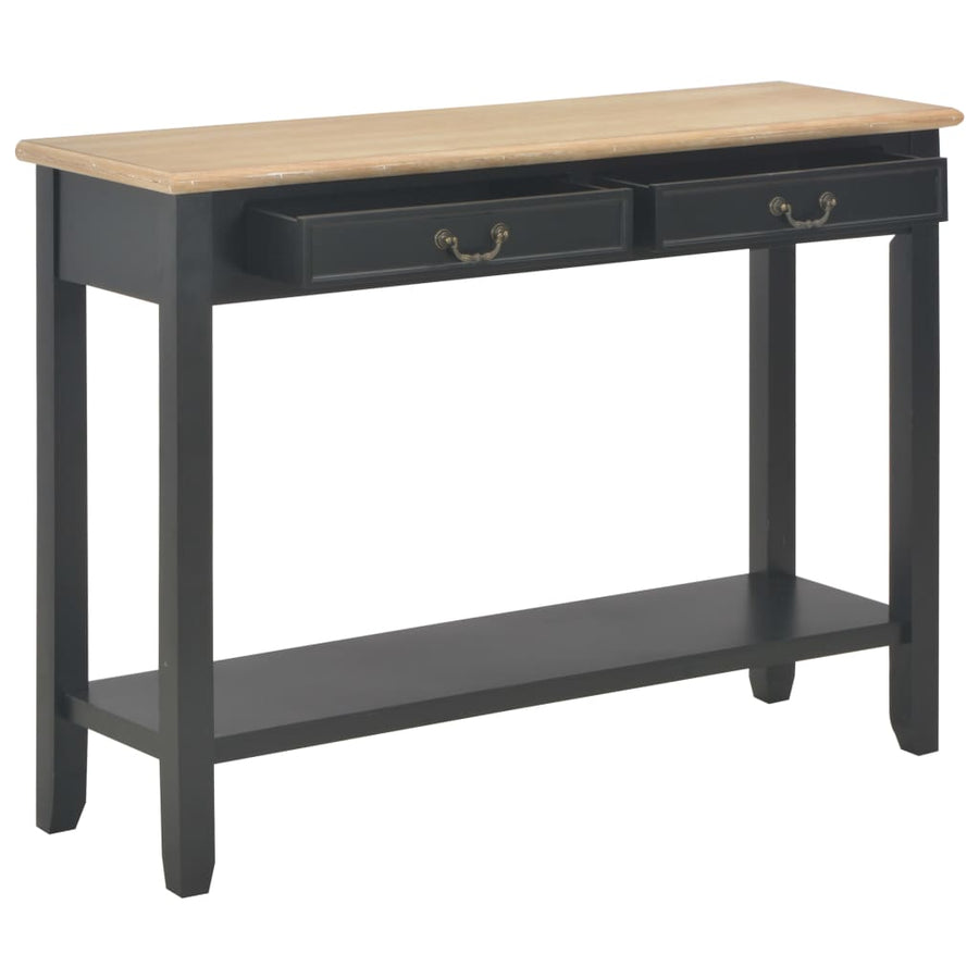 Wandtafel 110X35X80 Cm Hout Zwart