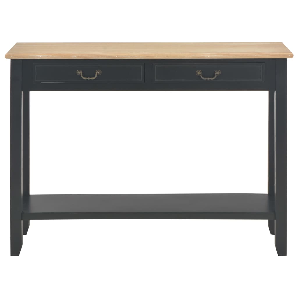 Wandtafel 110X35X80 Cm Hout Zwart