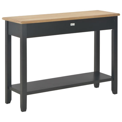 Wandtafel 110X35X80 Cm Hout Zwart