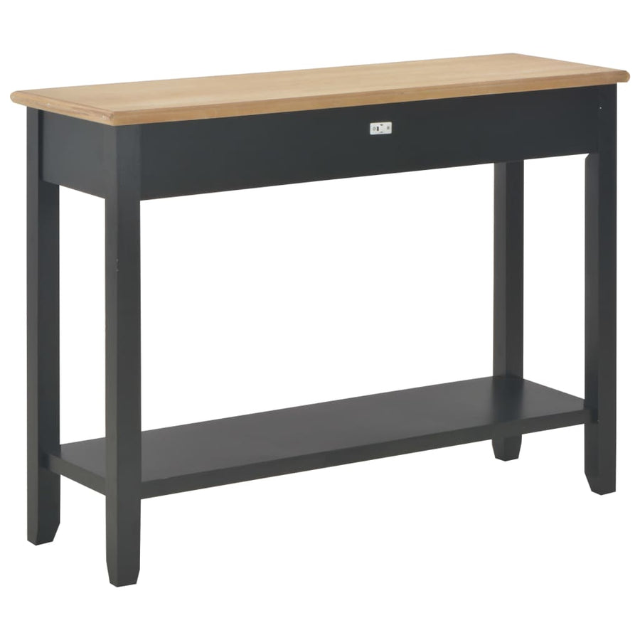 Wandtafel 110X35X80 Cm Hout Zwart