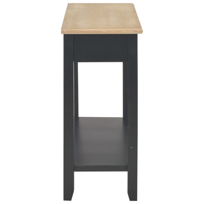 Wandtafel 110X35X80 Cm Hout Zwart
