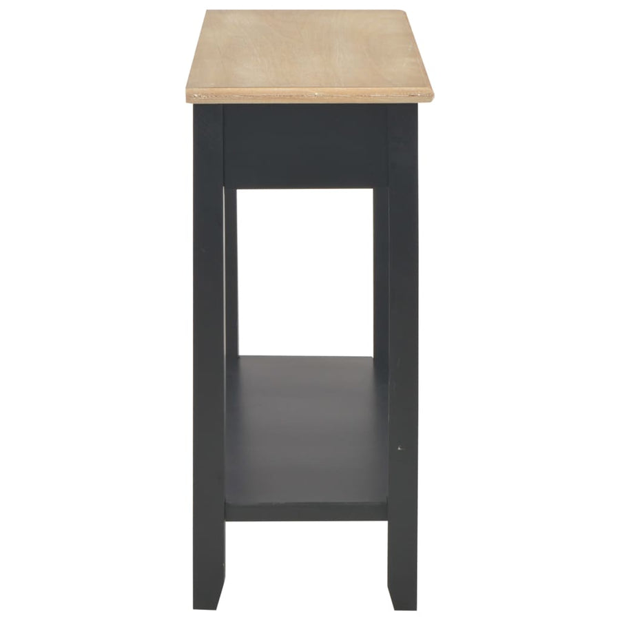 Wandtafel 110X35X80 Cm Hout Zwart