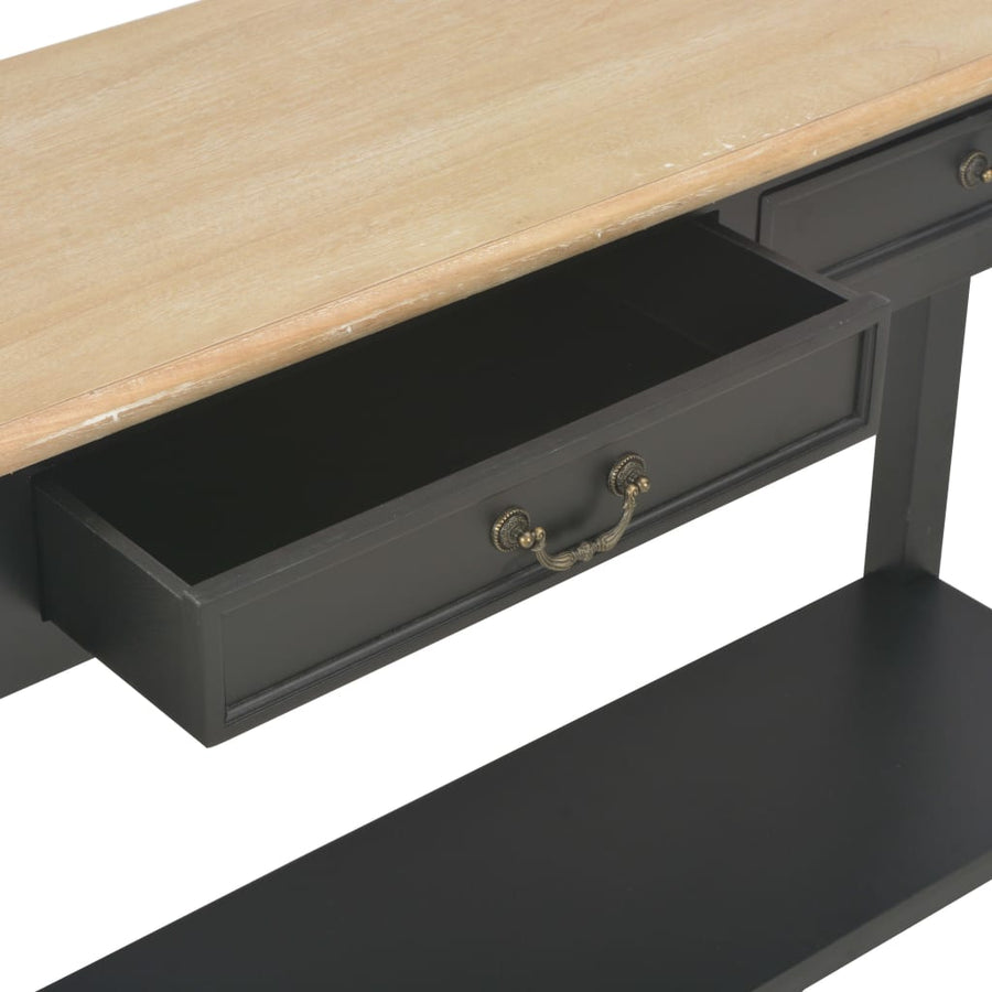 Wandtafel 110X35X80 Cm Hout Zwart
