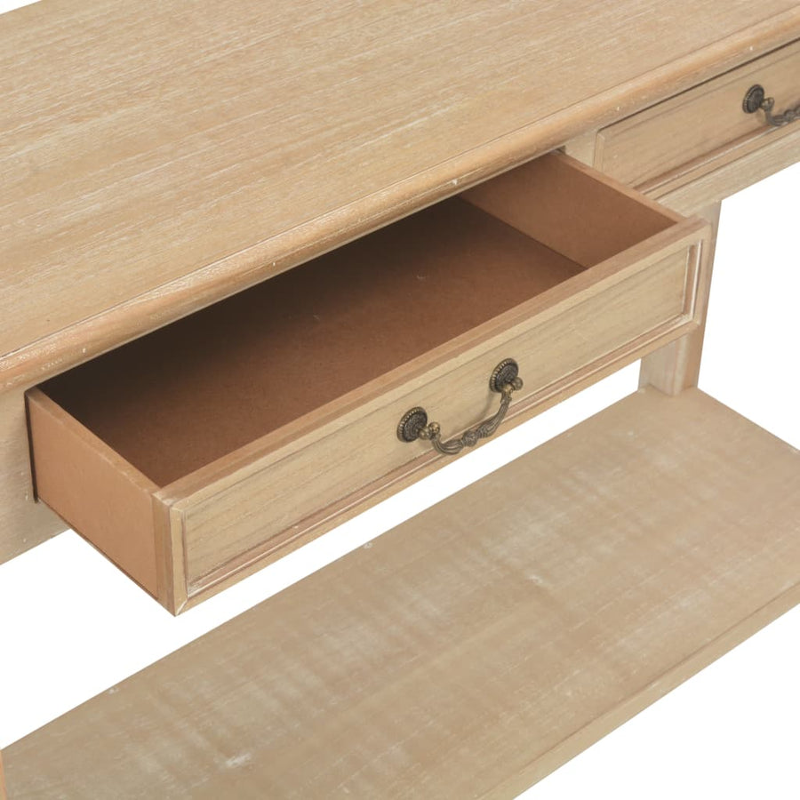 Wandtafel 110X35X80 Cm Hout Bruin