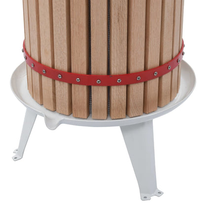 Fruit- En Wijnpers Met Stoffen Zak Eikenhout 24 l