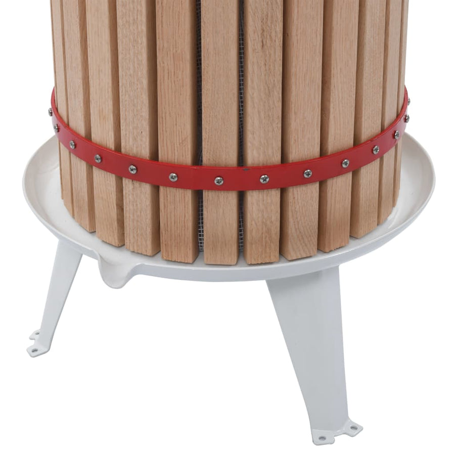 Fruit- En Wijnpers Met Stoffen Zak Eikenhout 24 l