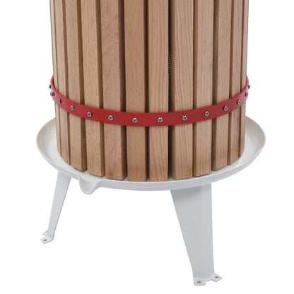 Fruit- En Wijnpers Met Stoffen Zak Eikenhout 30 l