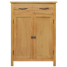 Schoenenkast 76X37X105 Cm Massief Eikenhout Bruin