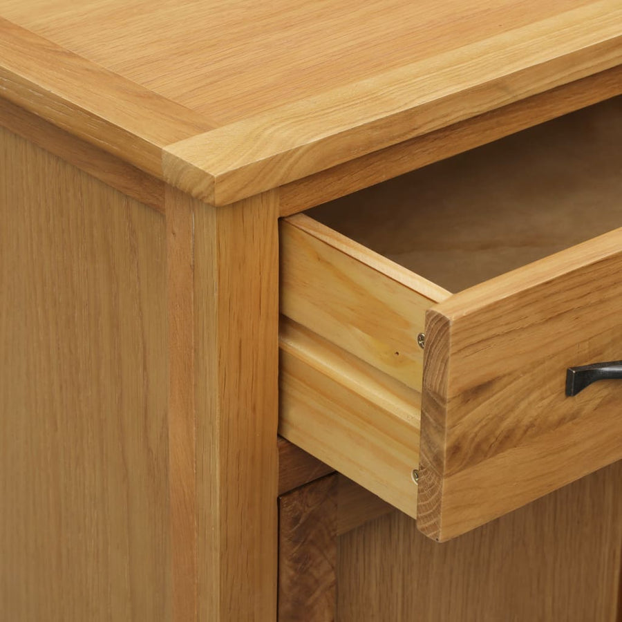 Schoenenkast 76X37X105 Cm Massief Eikenhout Bruin