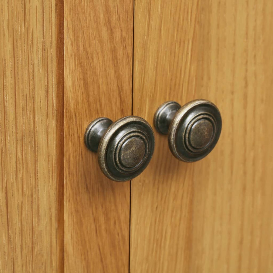 Schoenenkast 76X37X105 Cm Massief Eikenhout Bruin