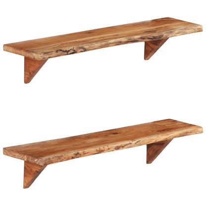 Wandschappen Massief Acaciahout 90 x 20 x 18 cm