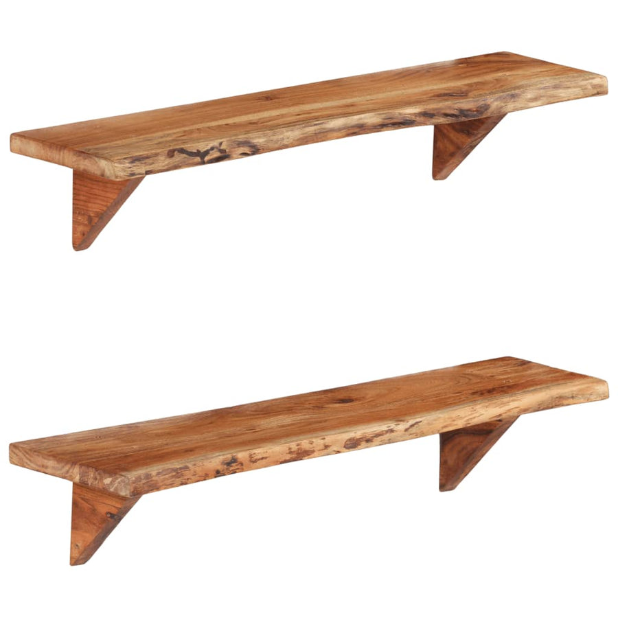 Wandschappen Massief Acaciahout 90 x 20 x 18 cm