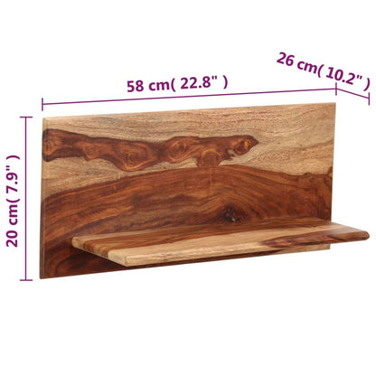 Wandschappen Massief Sheeshamhout 58 x 26 x 20 cm