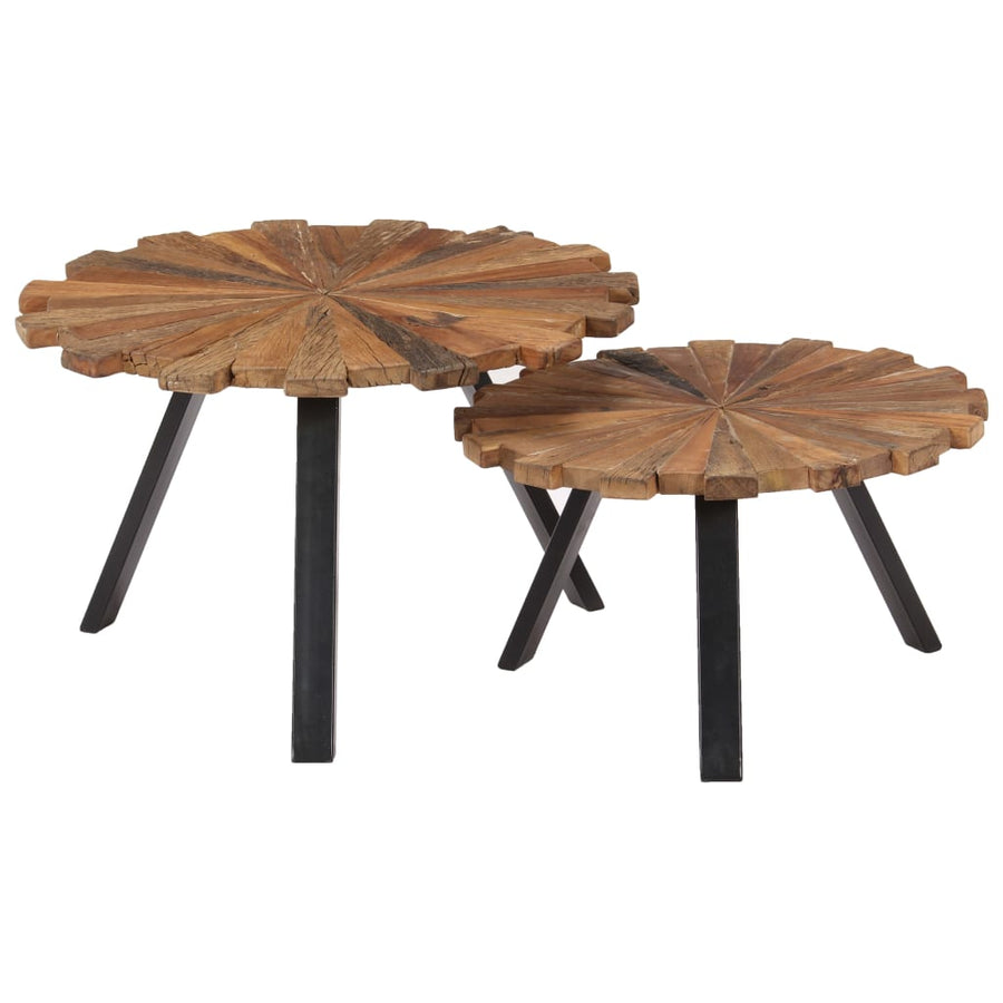 Salontafels 2 St Massief Gerecycled Hout