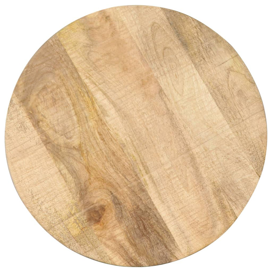 Bijzettafel 45X(45-62) Cm En Gietijzer massief mangohout