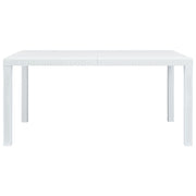Tuintafel 150x90x72 cm kunststof wit